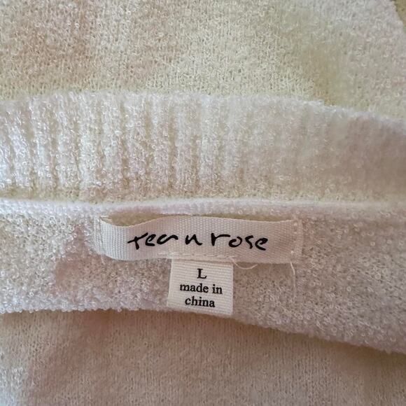 Womens Top Size Large White Sweater Tee Casual Elegance Summer Boating Vacation - Picture 6 of 7